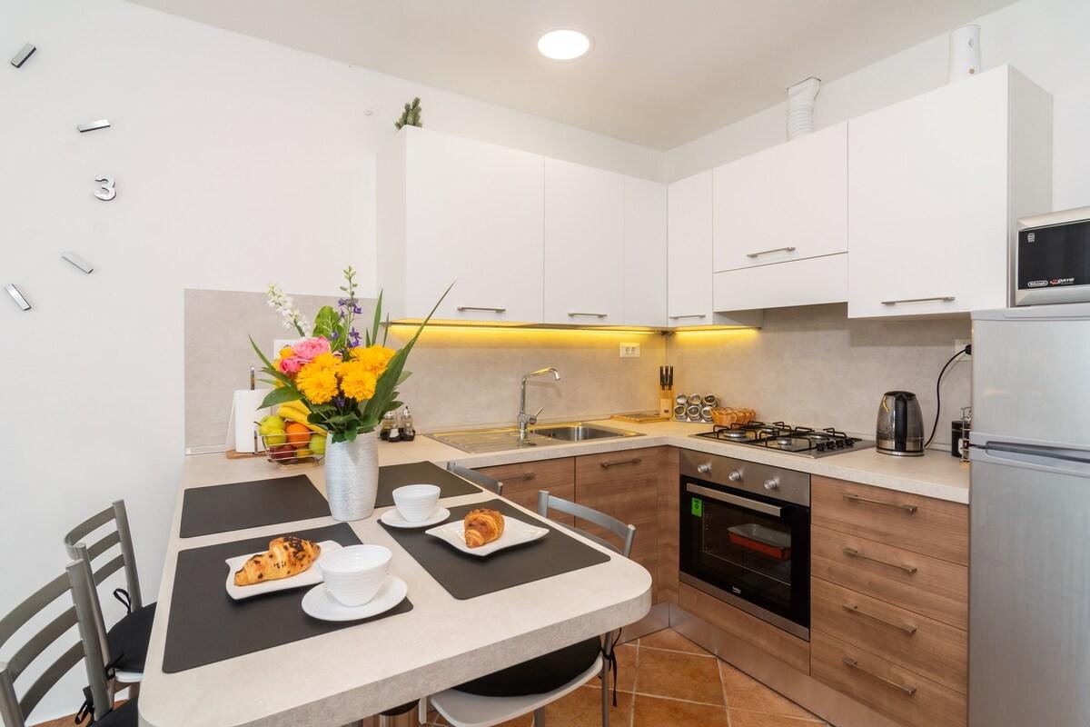 Cuisine équipée dans une location de vacances
