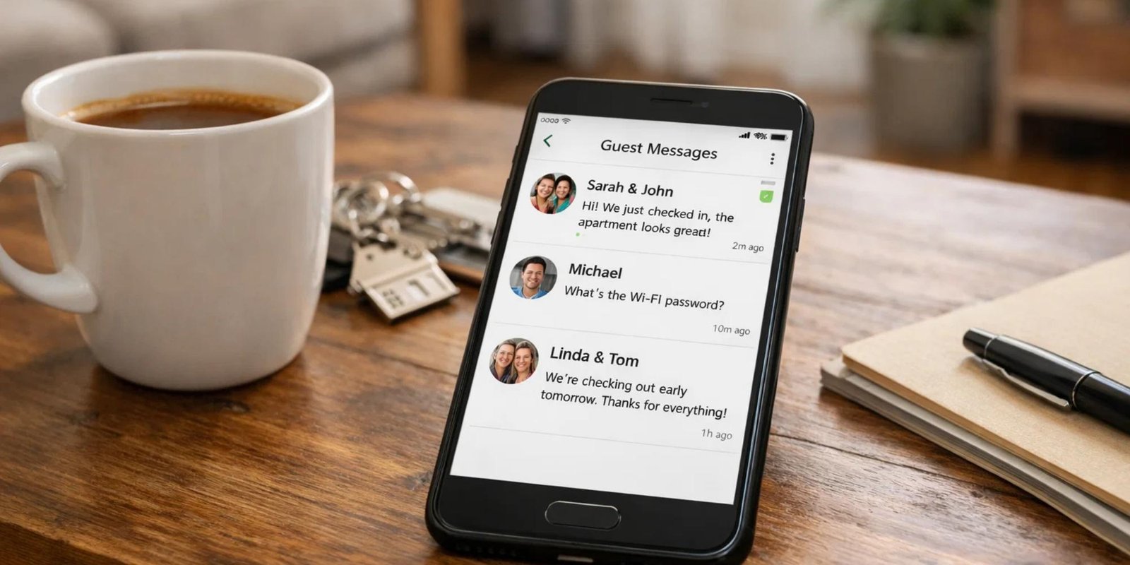 Gestion des messages voyageurs pour une location saisonnière